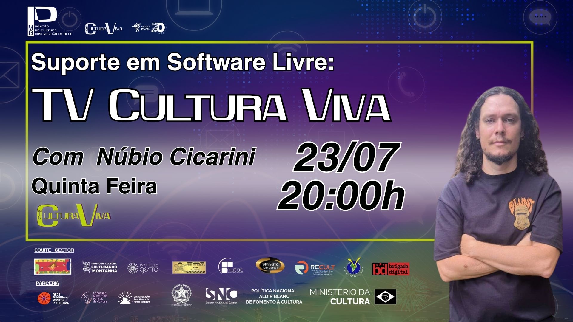 Suporte TV Cultura Viva 23/07